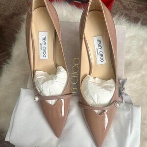 Jimmy Choo Women's Tan and Pink Pumps